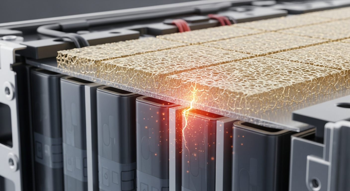 New Aerogel Composite Acts as 1300°C Firewall for Safer EV Batteries